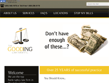Tablet Screenshot of goodingfirm.com